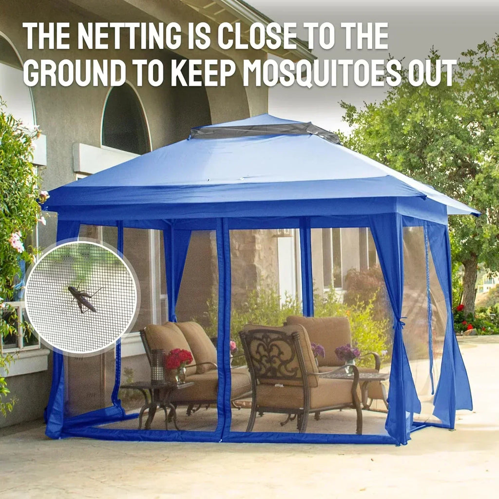 CROWN SHADES 13x13 Pop Up Gazebo Canopy Tent Gazebos on Clearance Outdoor Gazebo wourant
