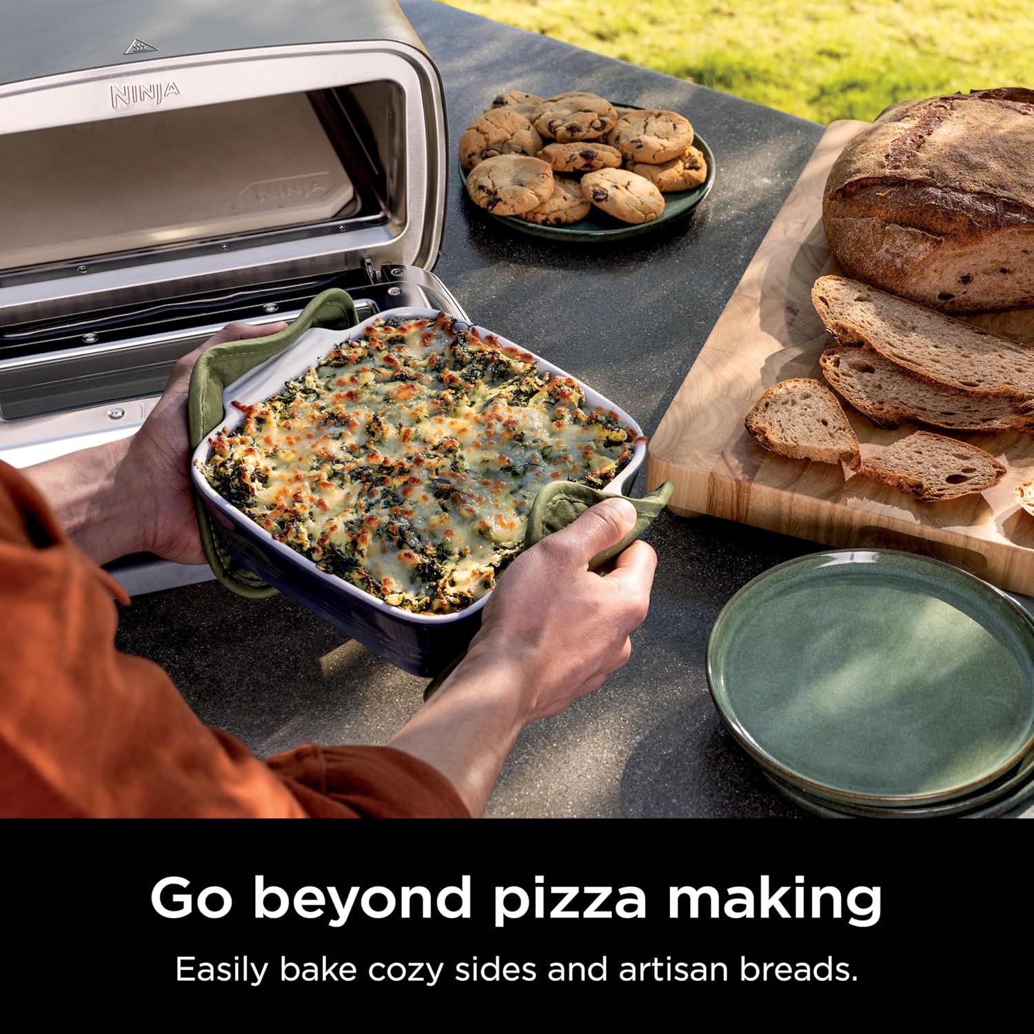 Ninja Artisan Outdoor Pizza Oven 12-inch 3-minute Pizza Neapolitan Thin Crust New York Chicago wourant