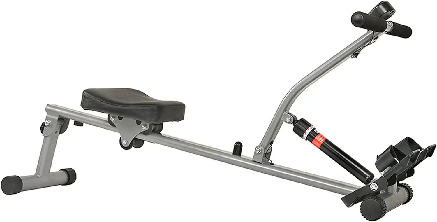 Sunny Health & Fitness Compact Adjustable Rowing Machine with 12 Levels of Resistance wourant