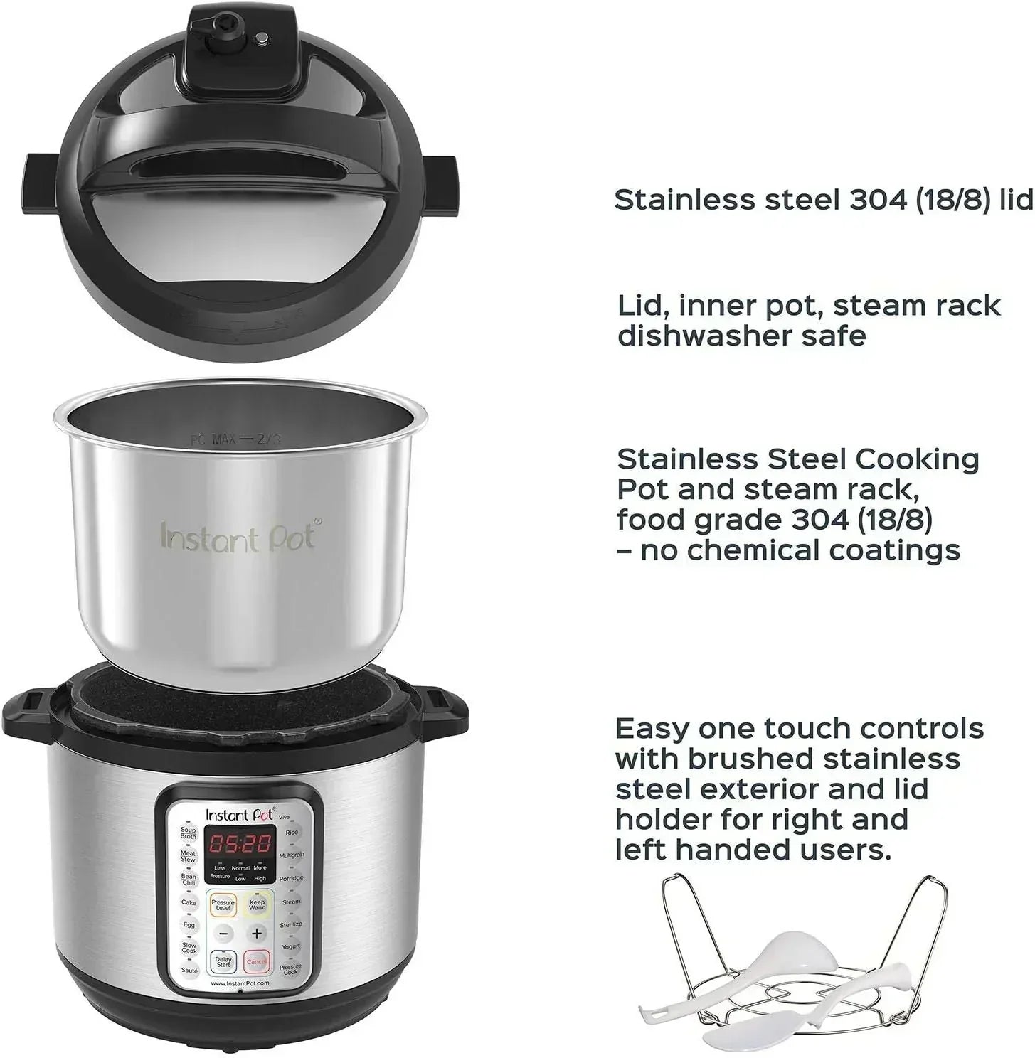 9-in-1 Multicooker Pressure Cooker Slow Cook Rice Maker Steamer Sauté Yogurt Warmer Sterilizer wourant