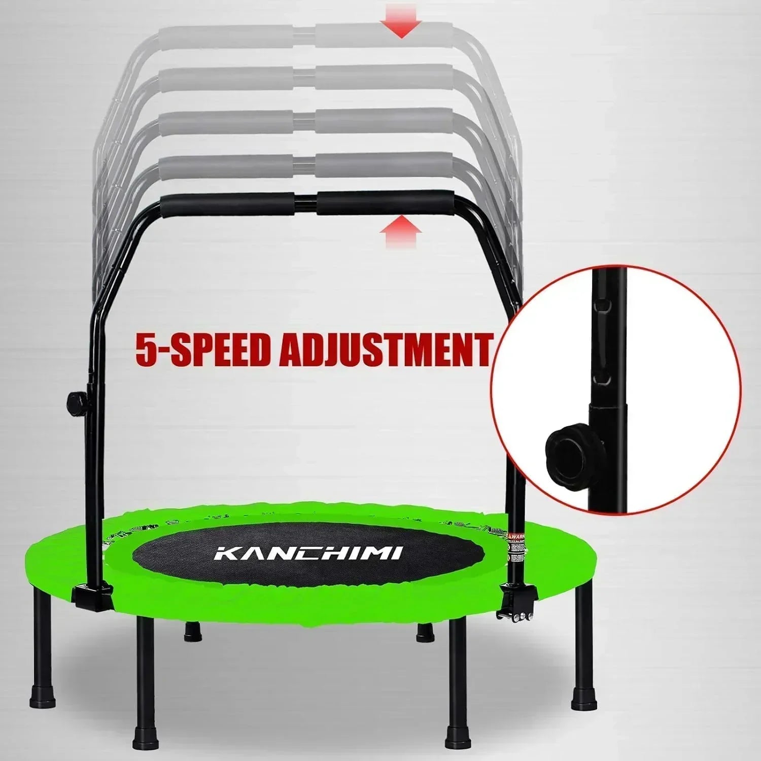 Kanchimi 40" 48" Folding Mini Fitness Indoor Exercise Workout Rebounder Trampoline wourant