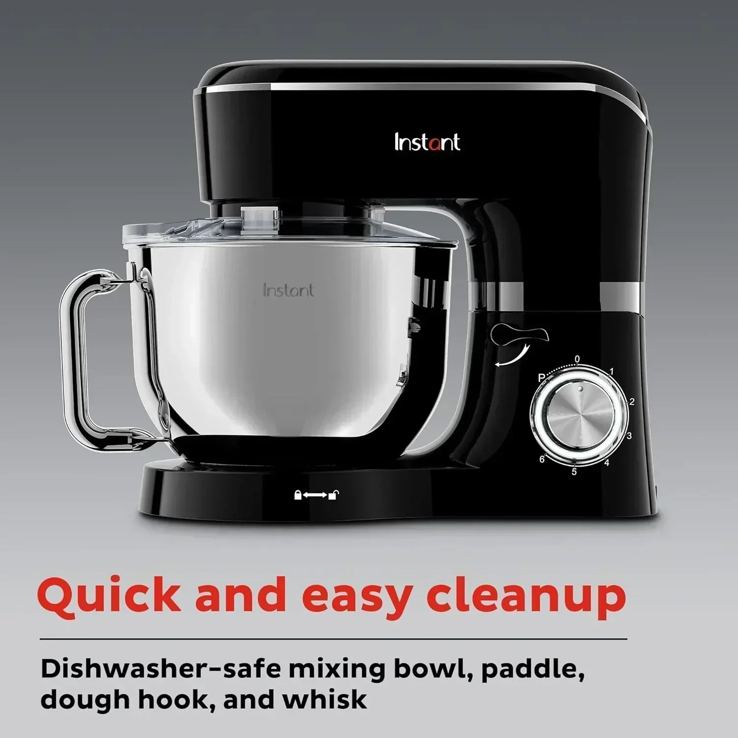 Instant Pot 6-Speed 6.3-Qt Stand Mixer with Stainless Steel Bowl wourant