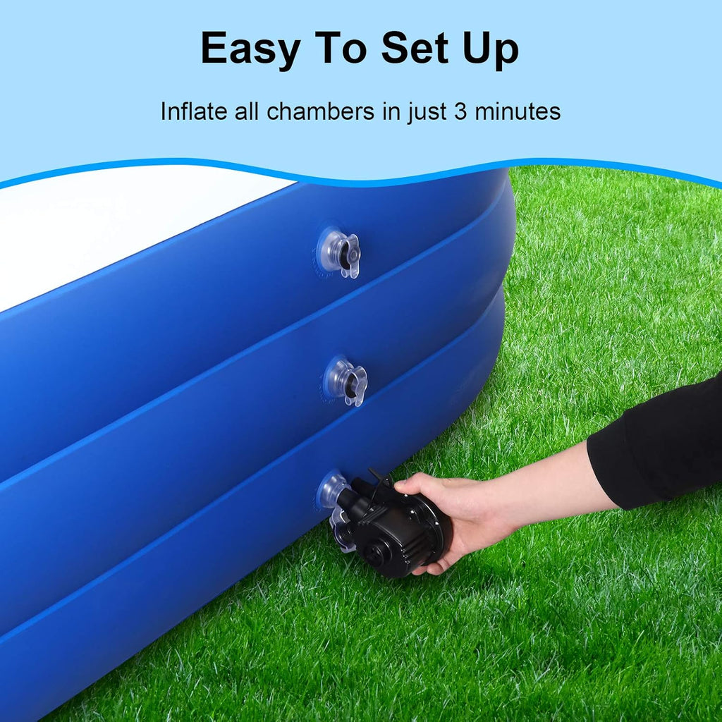 Inflatable Pool for Kids and Adults 120" X 72" X 22" Oversized Thickened Family Swimming Pool wourant