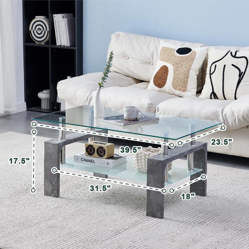 Living Room Rectangle Coffee Table Tea Table Suitable for Waiting Room Modern Side Coffee Table wourant