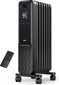 Indoor electric radiant heater with overheat and tip-over protection digital thermostat wourant