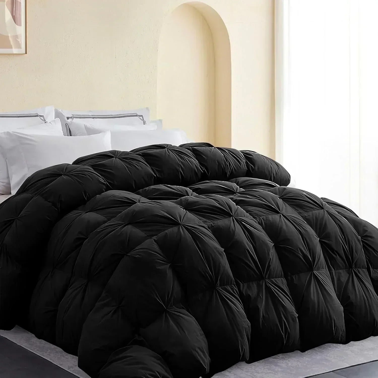 Premium Down Comforter 3D Baffle Box Design wourant
