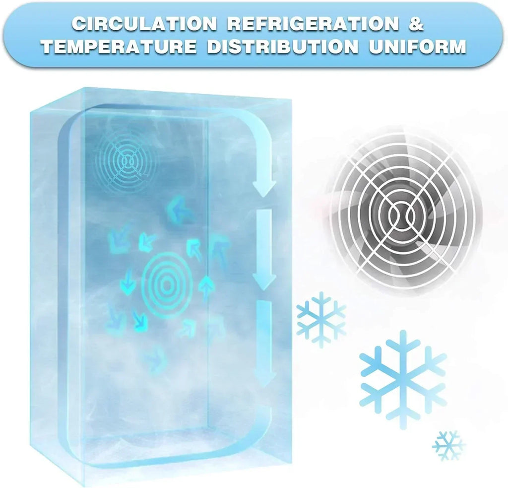 Antarctic Star Beverage Refrigerator Cooler 68 Can Mini Fridge with Glass Door for Beer Drinks Wine wourant