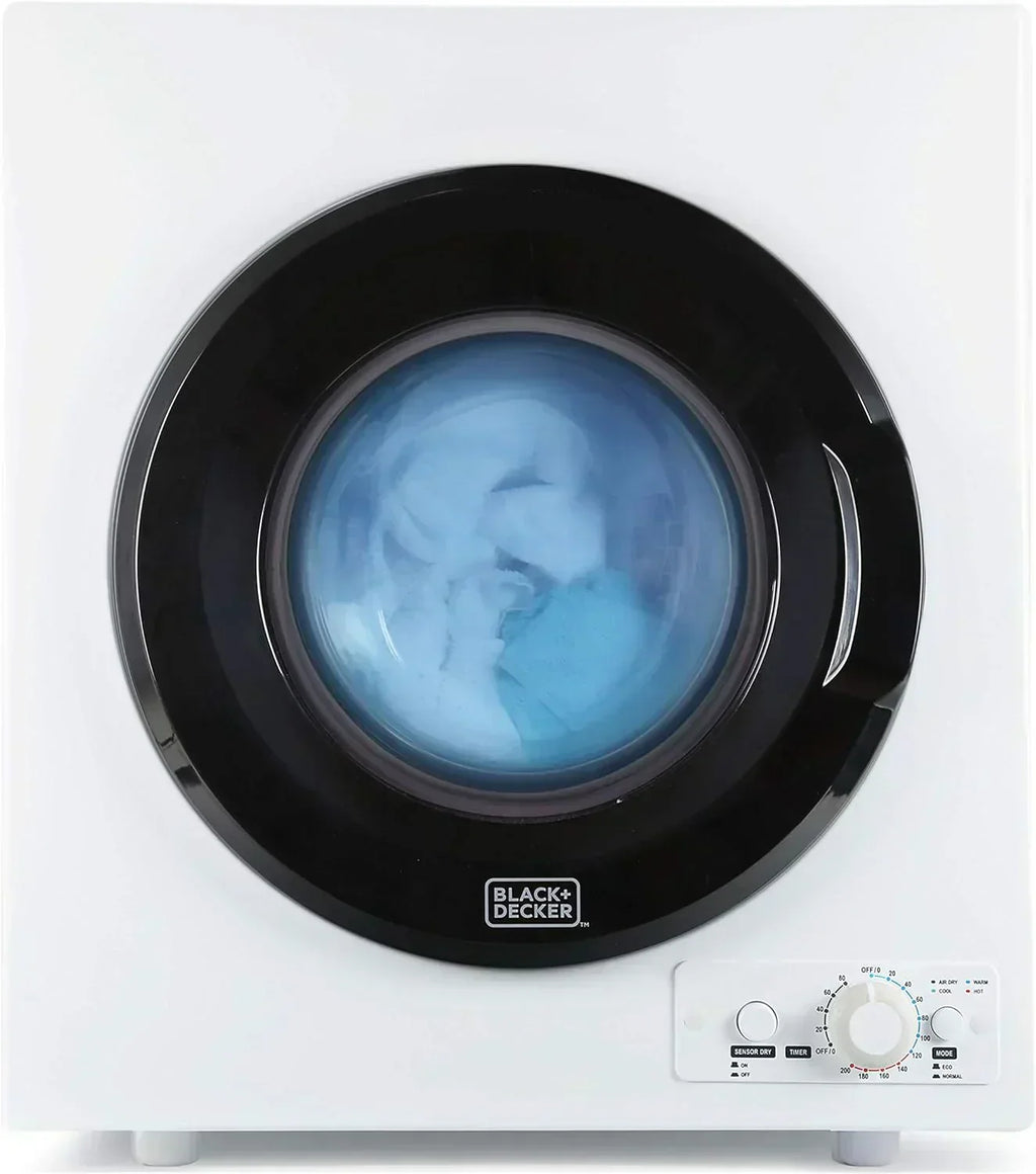 Compact Clothes Dryer 1.5 Cu. Ft. 850W Electric Dryer 120V Vented Dryer Stainless Steel Drum wourant