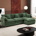 ihanherry 146-inch U-shaped modern sofa modular area cloud sofa wourant