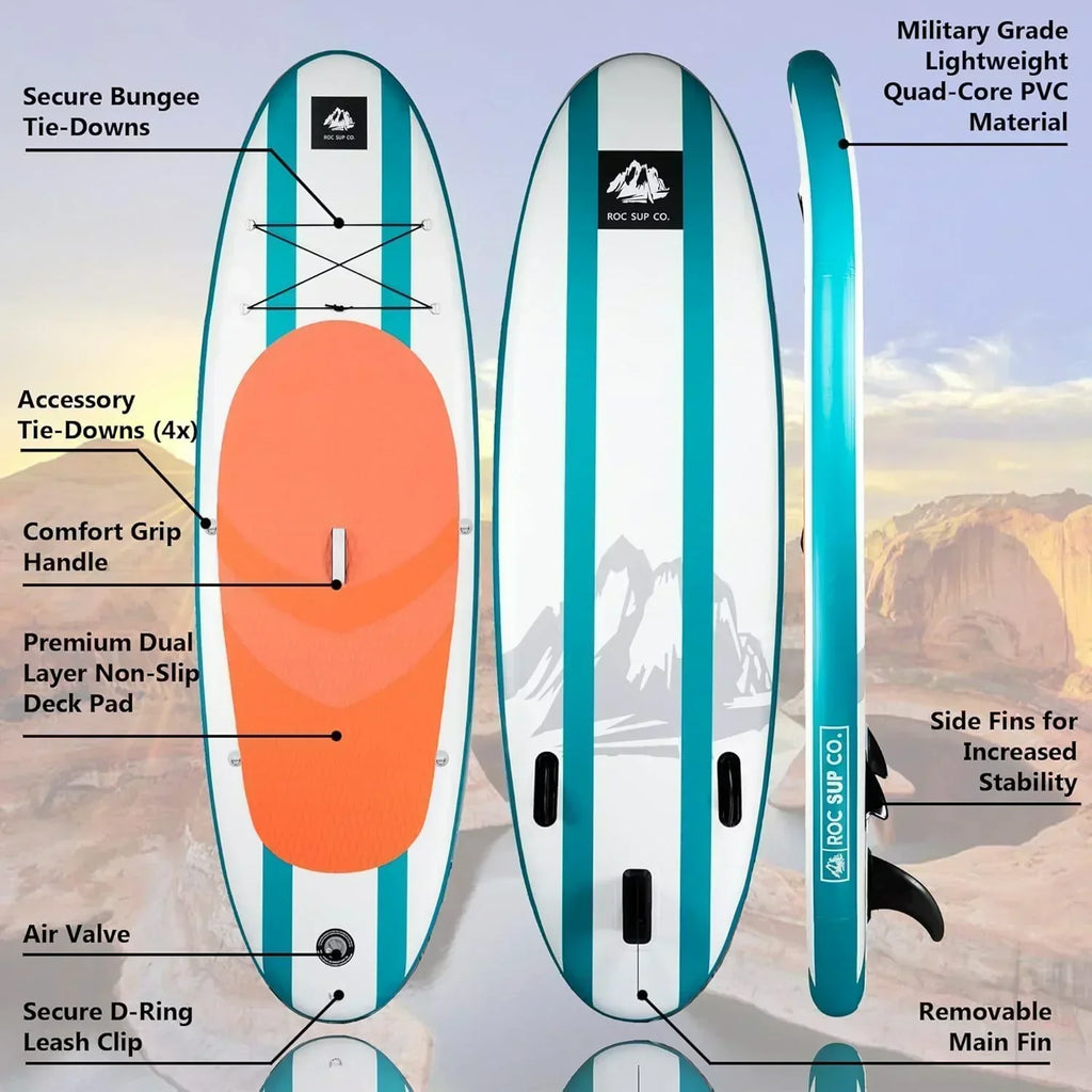 ROC inflatable stand-up paddle board high-quality SUP paddle board accessories wourant