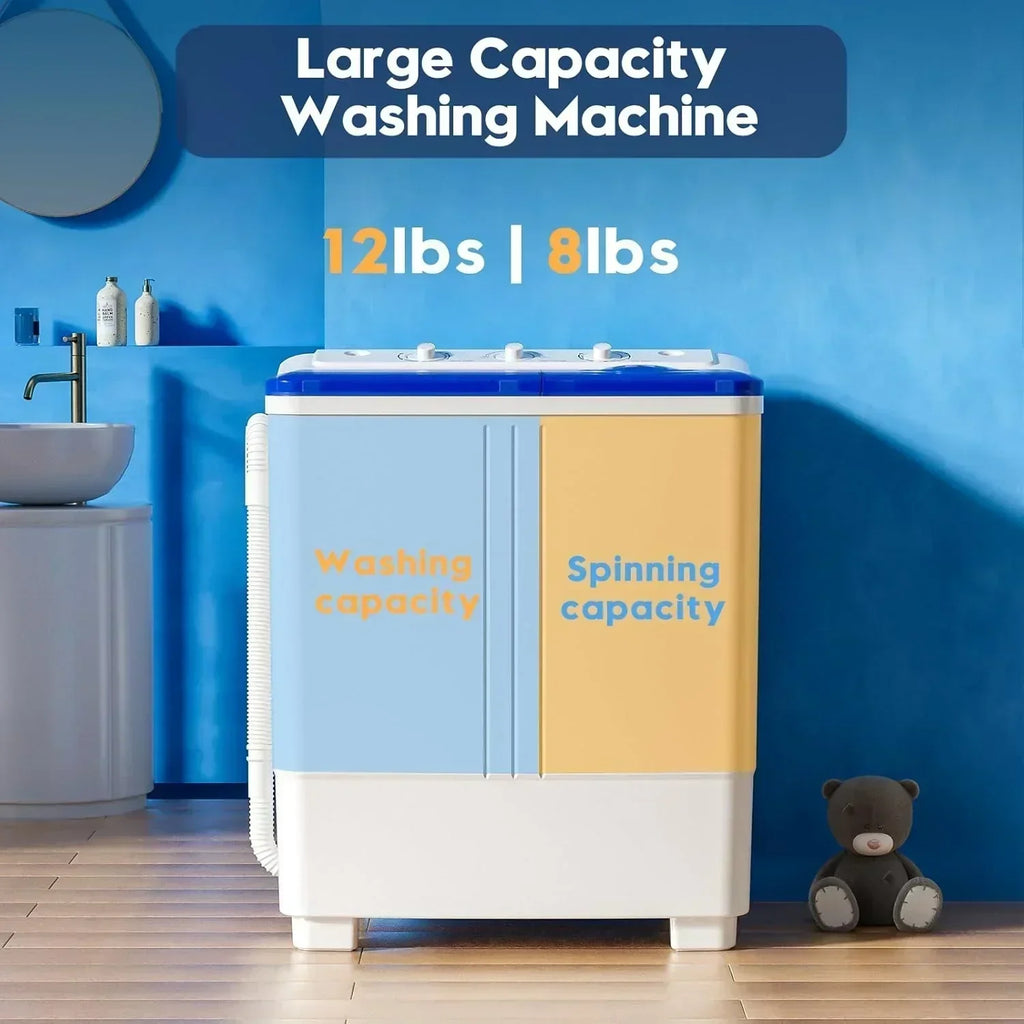 Auertech Portable Washing Machine 28lb Twin Tub Washing Machine Compact Washing Machine wourant