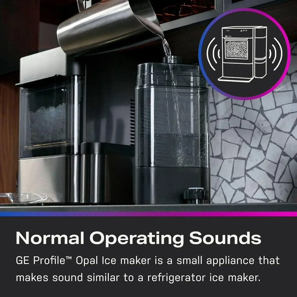 GE Profile Opal 2.0 with 0.75 Gallon Tank Chewable Crunchable Countertop Nugget Ice Maker wourant
