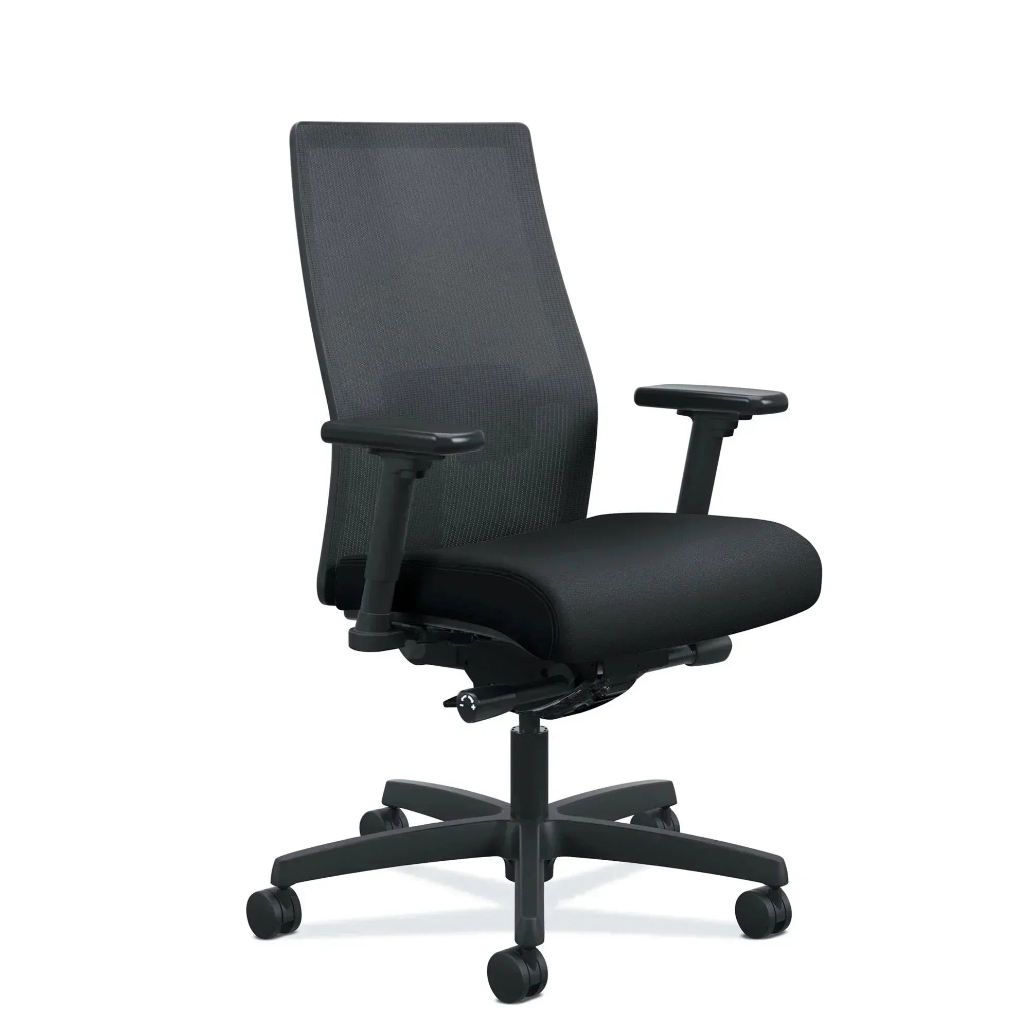 Ignition 2.0 Ergonomic Mesh/Fabric Mid-Back Task Chair Black wourant