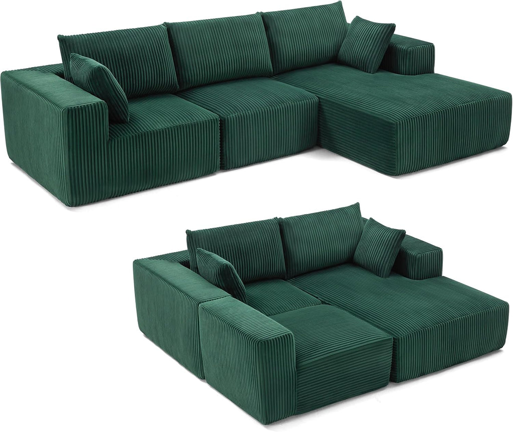 108 inch sectional sofa cloud sectional sofa with deep seat modern sectional L shaped sofa wourant