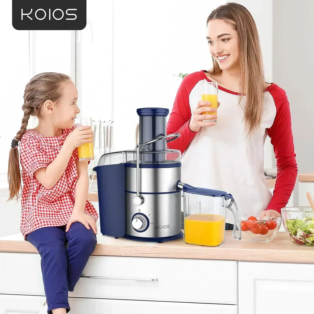 1300W KOIOS Centrifugal Juicer with Extra Large 3" Feed Chute and Titanium Filter wourant