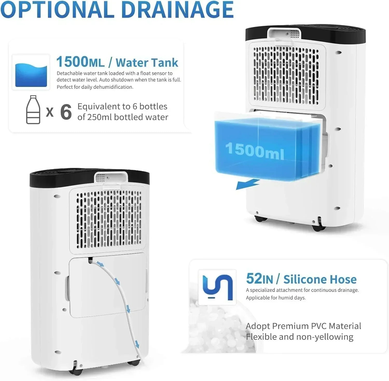 AIRPLUS 1,500 Sq. Ft Dehumidifier for Basement 30 Pints Powerful Dehumidifier for Home Large Rooms wourant