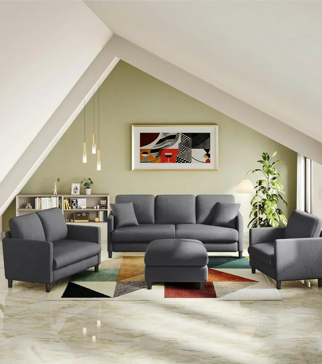 Loveseat Sofa 51" Love Seat Comfy Corduroy Small Loveseat Tool-Free Setup Couch wourant