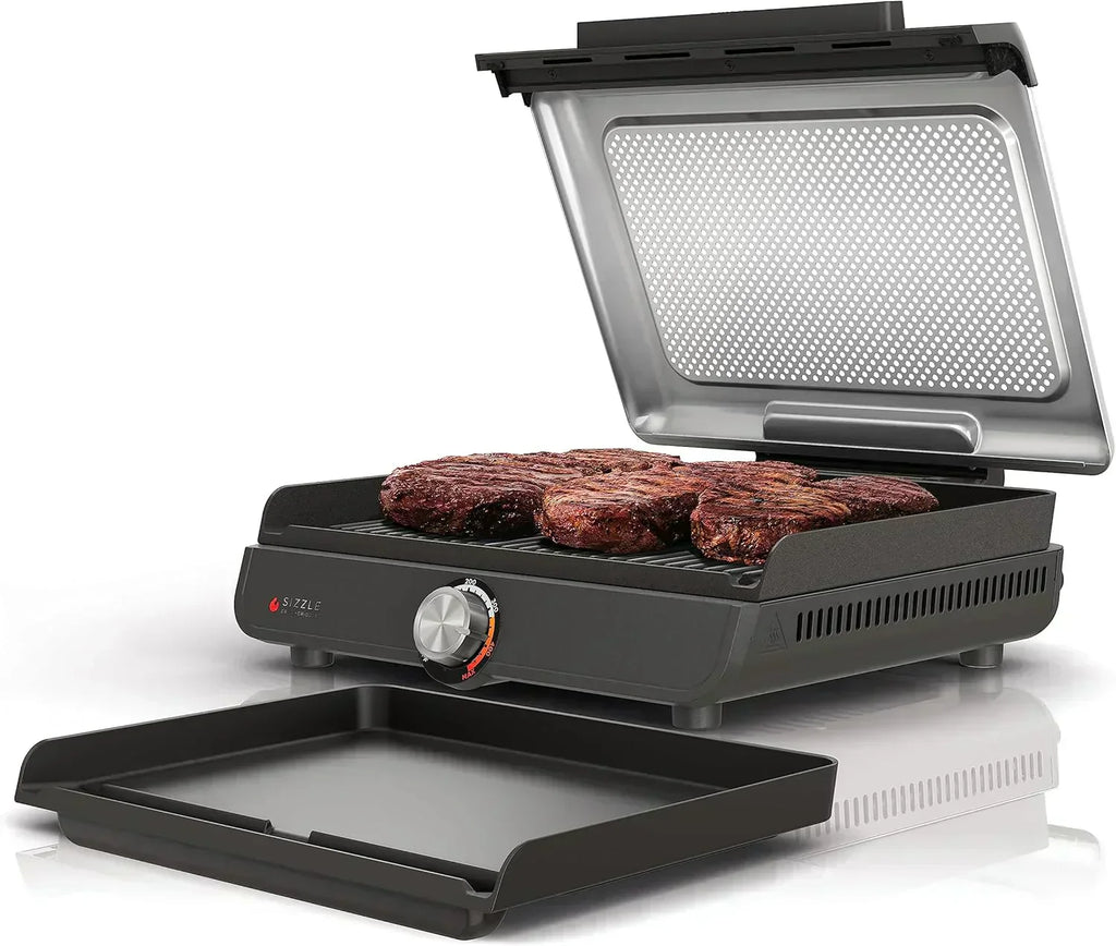 Griddle and Indoor Grill Electric Grill For Steak Burgers Salmon Veggies and More Pancake Griddle wourant