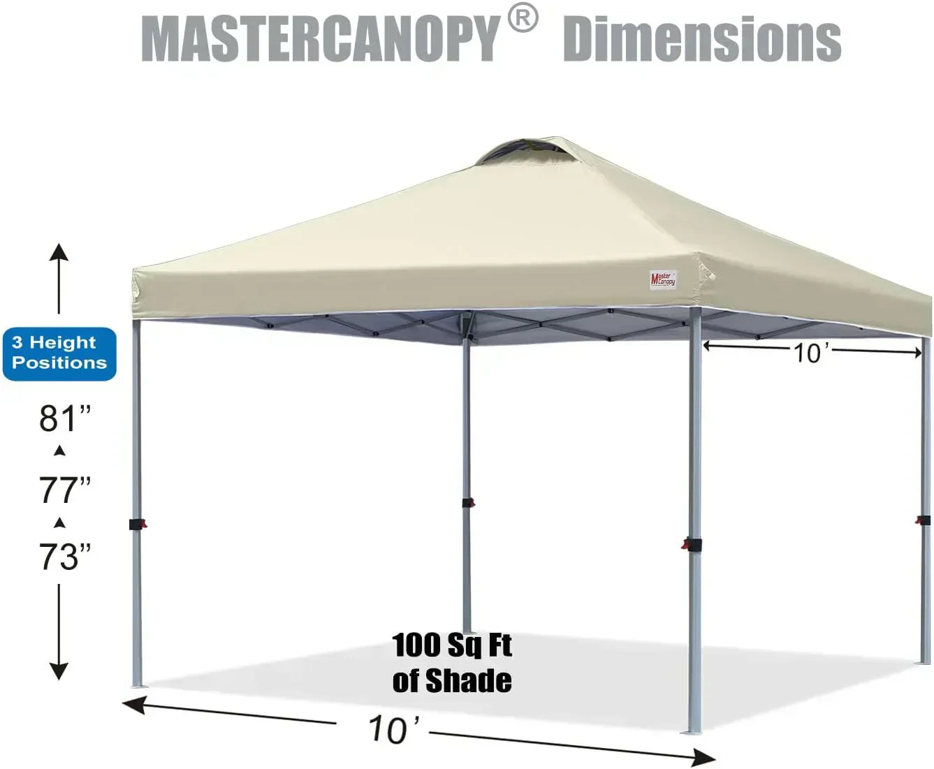 Durable Pop-up Canopy Tent with Roller Bag (10x10 Black) wourant