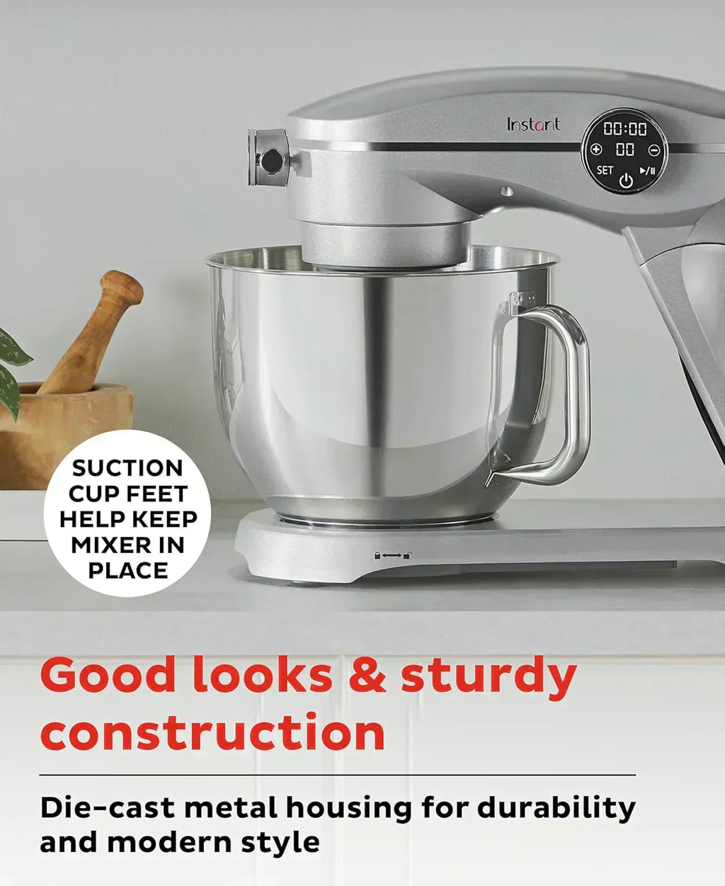 Instant Pot Instant Stand Mixer Pro 600W 10-Speed Electric Mixer with Digital Interface wourant