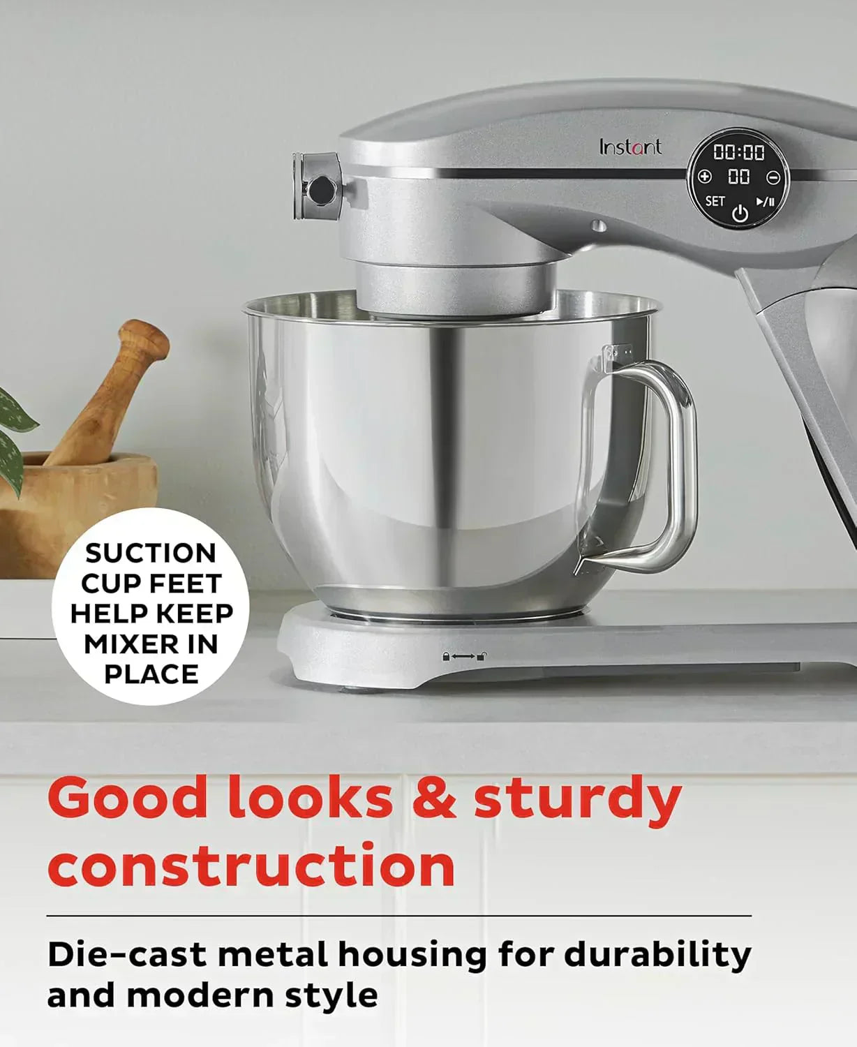 Instant Pot Instant Stand Mixer Pro 600W 10-Speed Electric Mixer with Digital Interface wourant