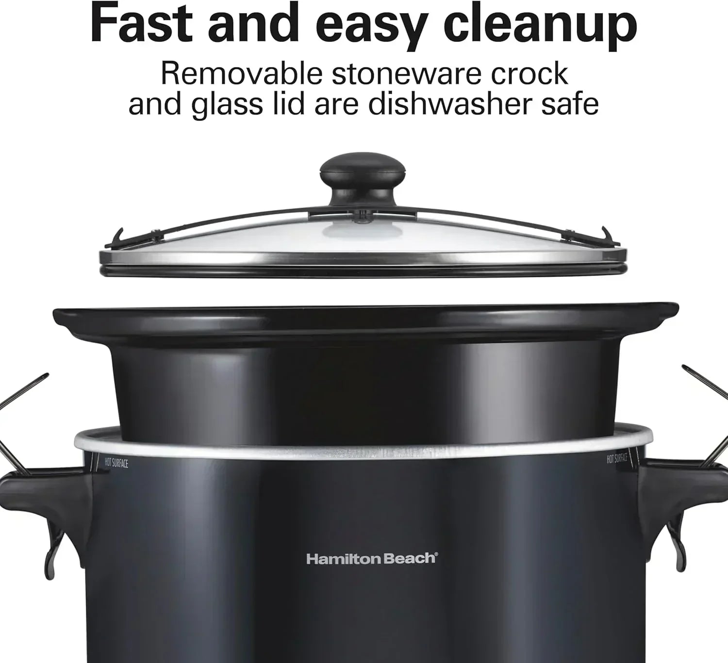 Slow Cooker Extra Large 10 Quart Stay or Go Portable With Lid Lock wourant