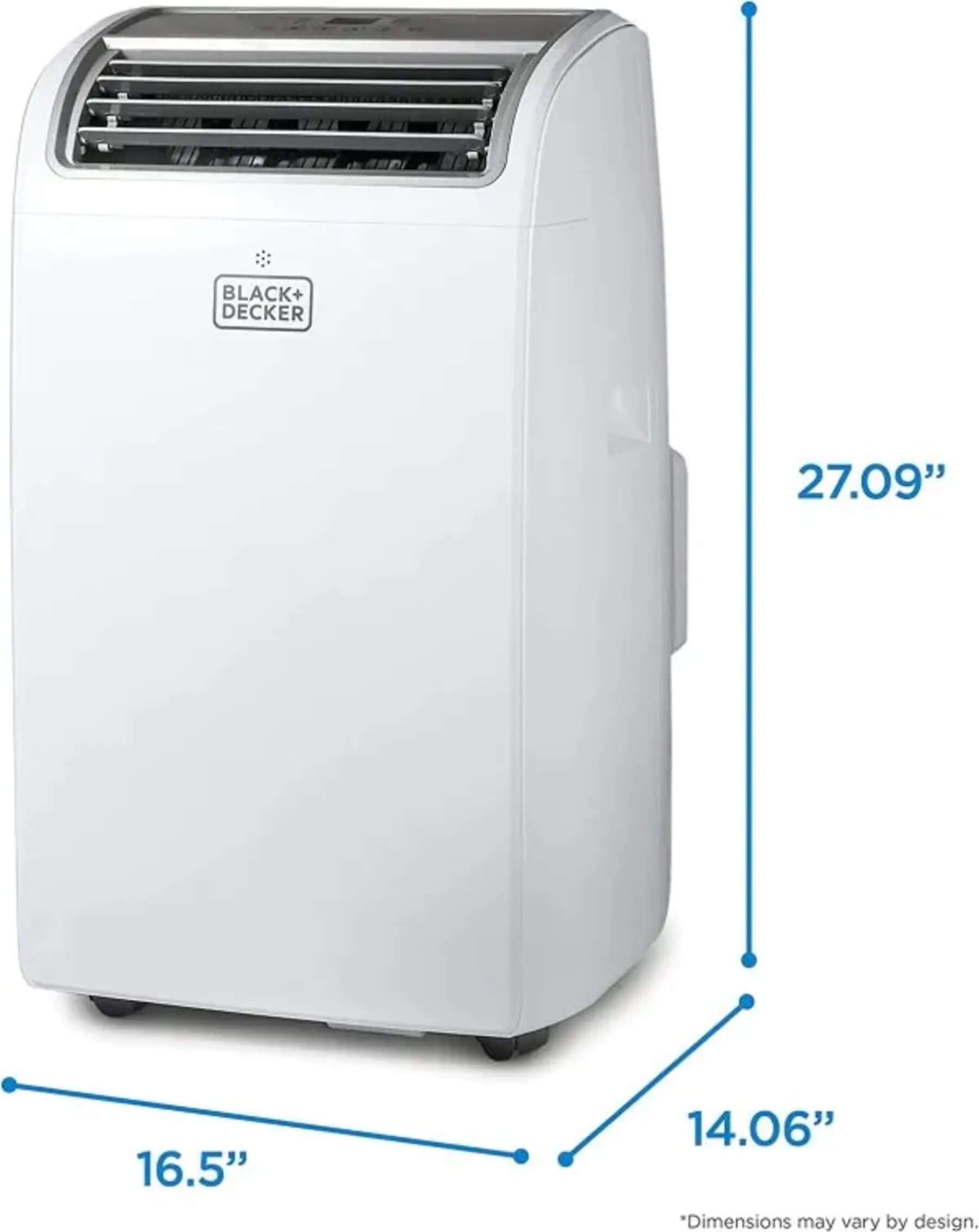 BLACK+DECKER Air Conditioner, 14,000 BTU Air Conditioner Portable for Room up to 700 Sq. Ft. with Remote Control, White wourant