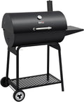 Royal Gourmet CC1830 30 Inch Barrel Charcoal Grill with Side Table Outdoor BBQ Grill  for Backyard wourant