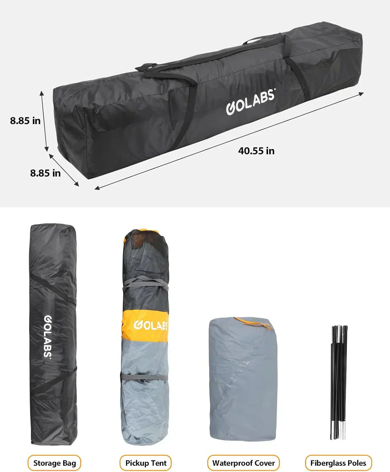 Truck Portable Bed Tent with Extra Rain Cover for Camping and Outdoor Activities wourant