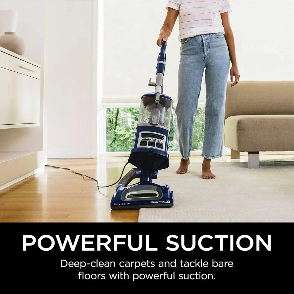 Upright Vacuum Navigator Lift-Away Deluxe Capacity HEPA Filter Swivel Steering Upholstery Tool wourant