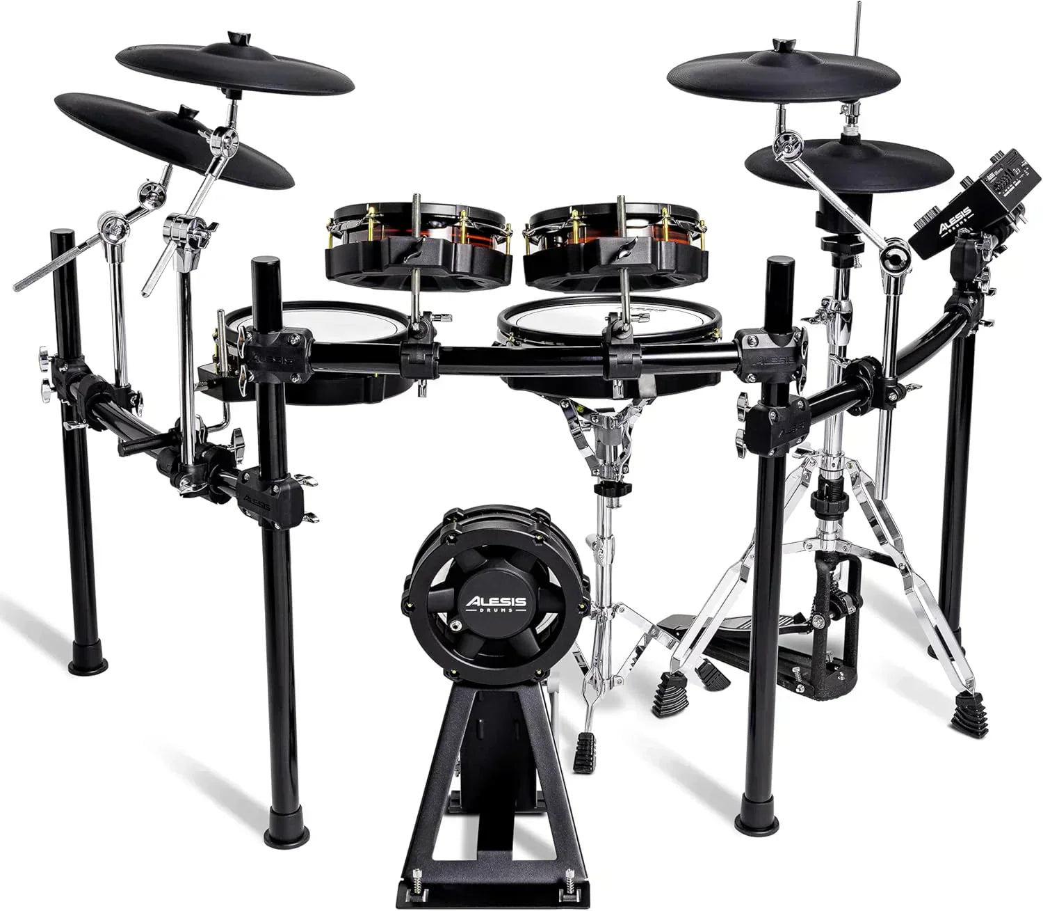Alison Strata Prime Electronic Drum Set with Touch Screen Dual Area Grid Head wourant
