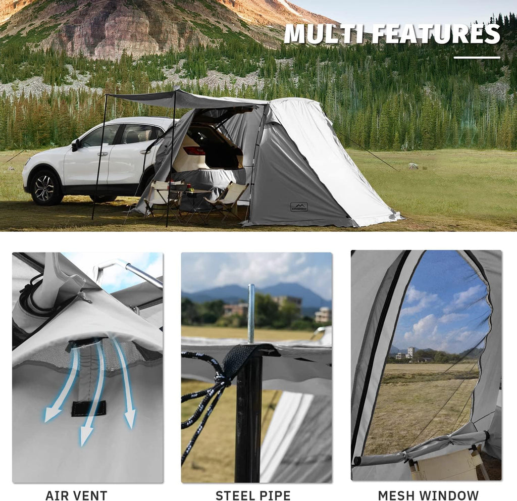 KAMPKEEPER SUV Car Tent Tailgate Shade Awning Tent for Camping Vehicle Camping Tents wourant