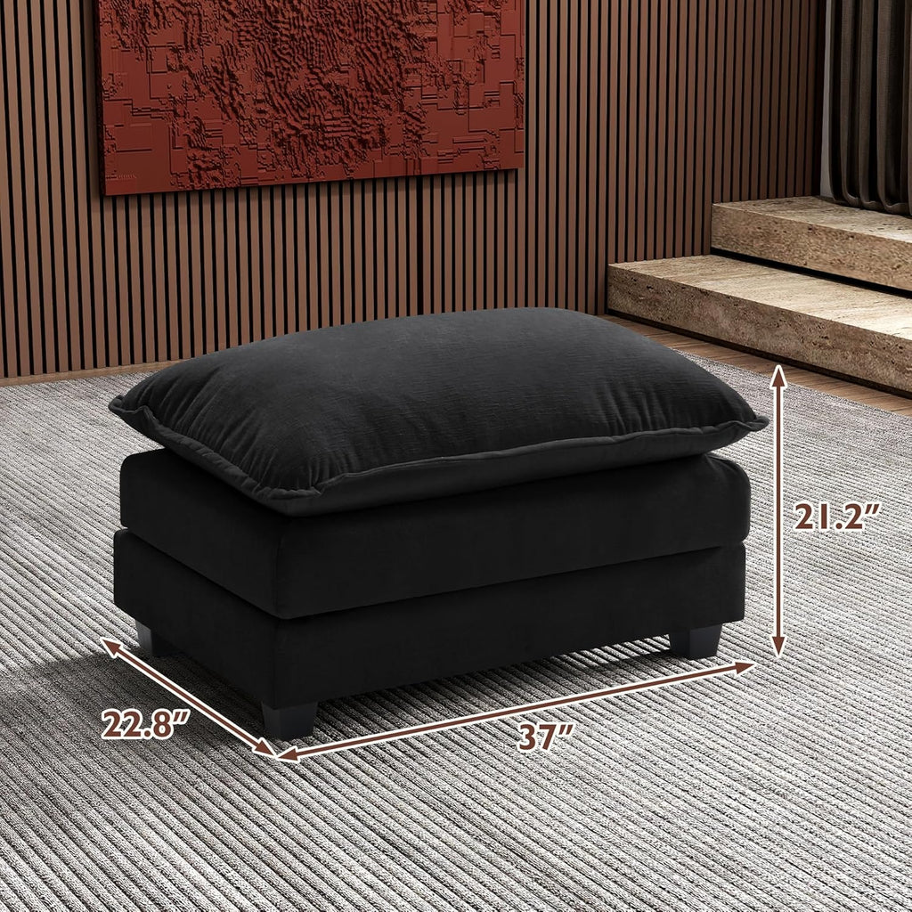 ihanherry 146-inch U-shaped modern sofa modular area cloud sofa wourant