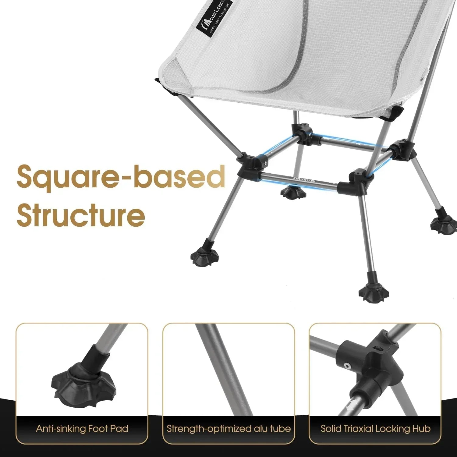 Portable Camping Chair Plus Folding Chair for Backpacking and Hiking wourant