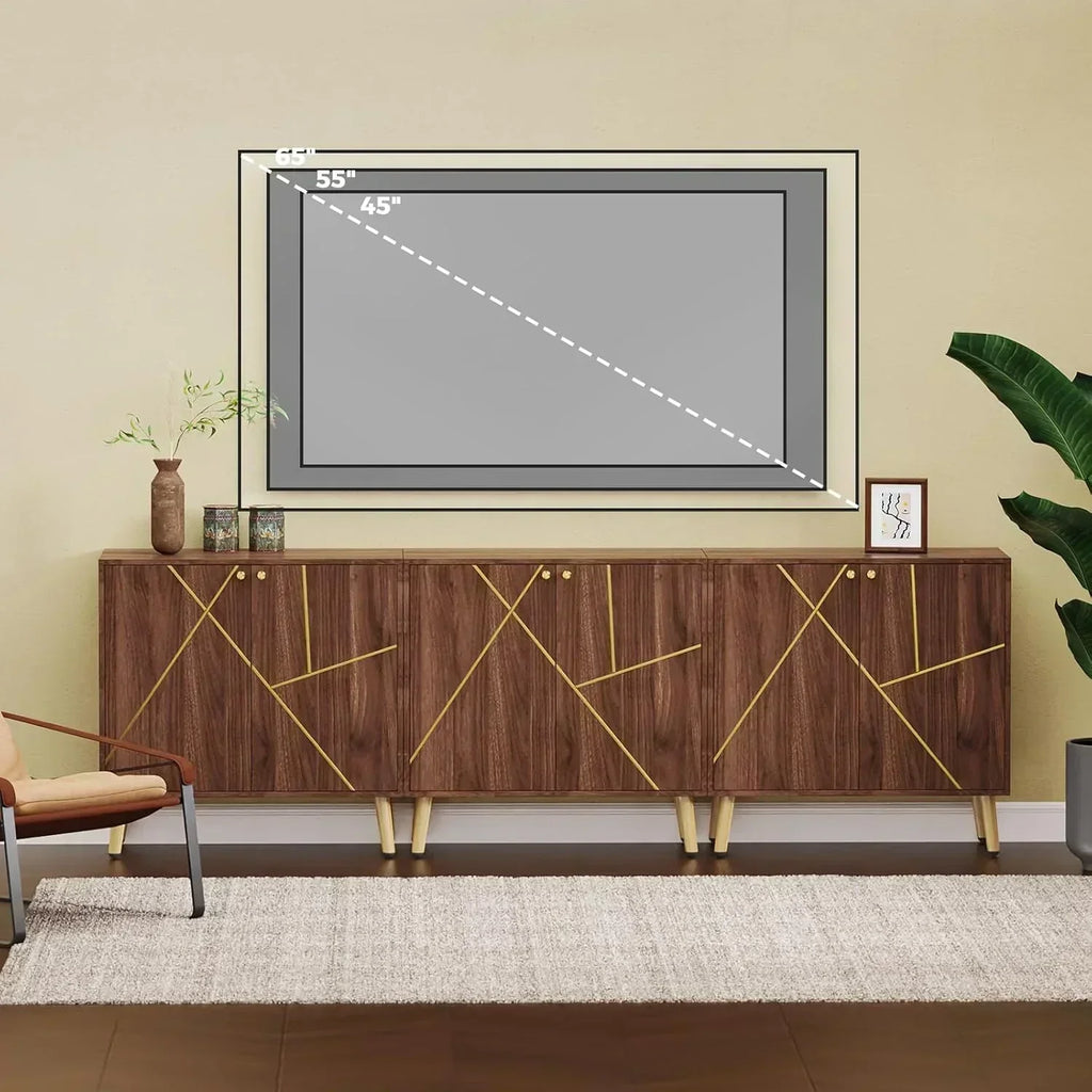Free Standing Cabinet Black Wood for Living Room Bedroom Dining Room Hallway wourant