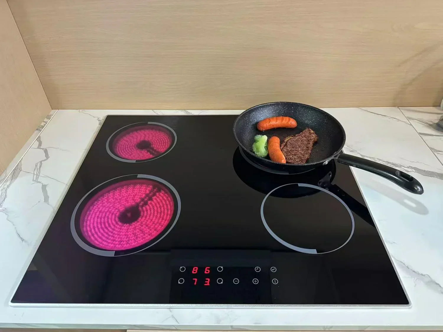 Electric Cooktop 30 Inch - 5 Burners Built-in Ceramic Cooktop 30" Electric Stove Top wourant