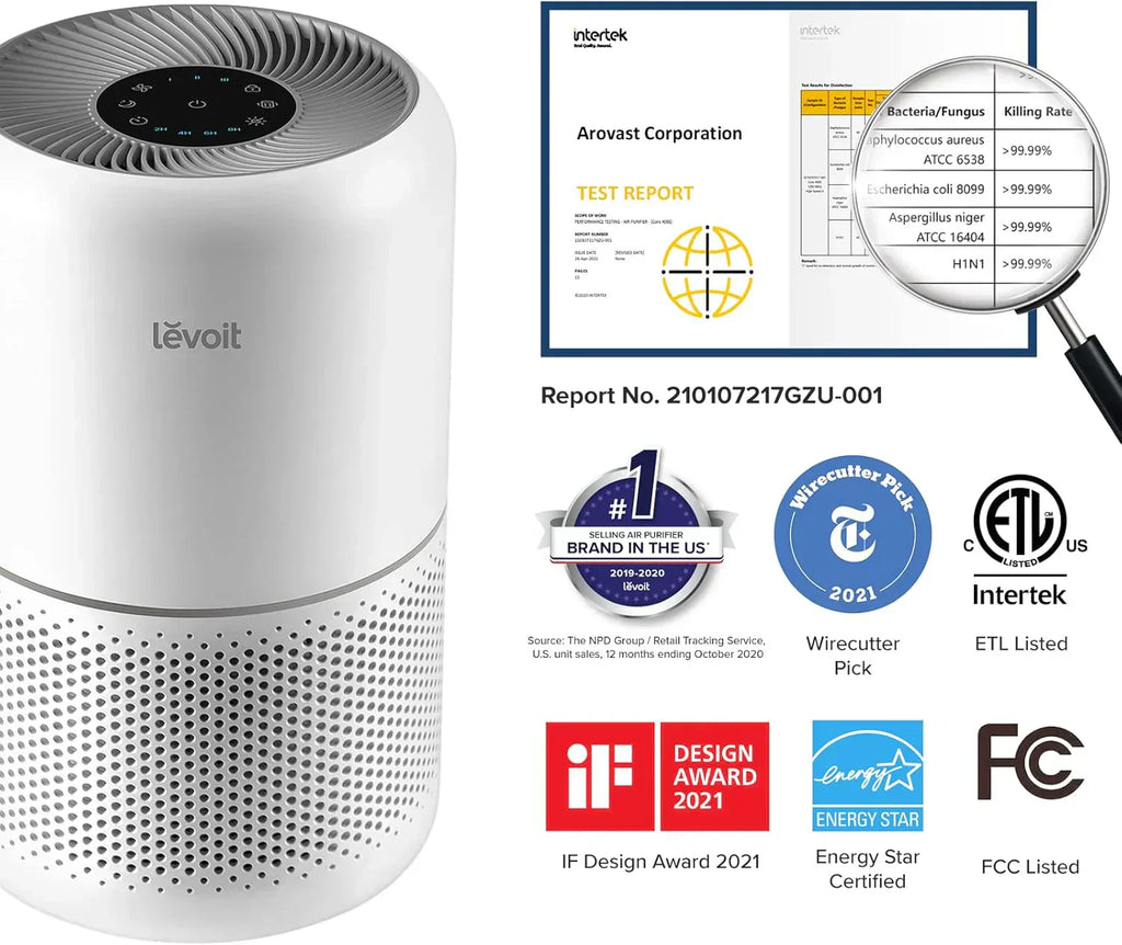Air Purifier for Bedroom Allergies and Pet Hair 56W High Torque Motor wourant