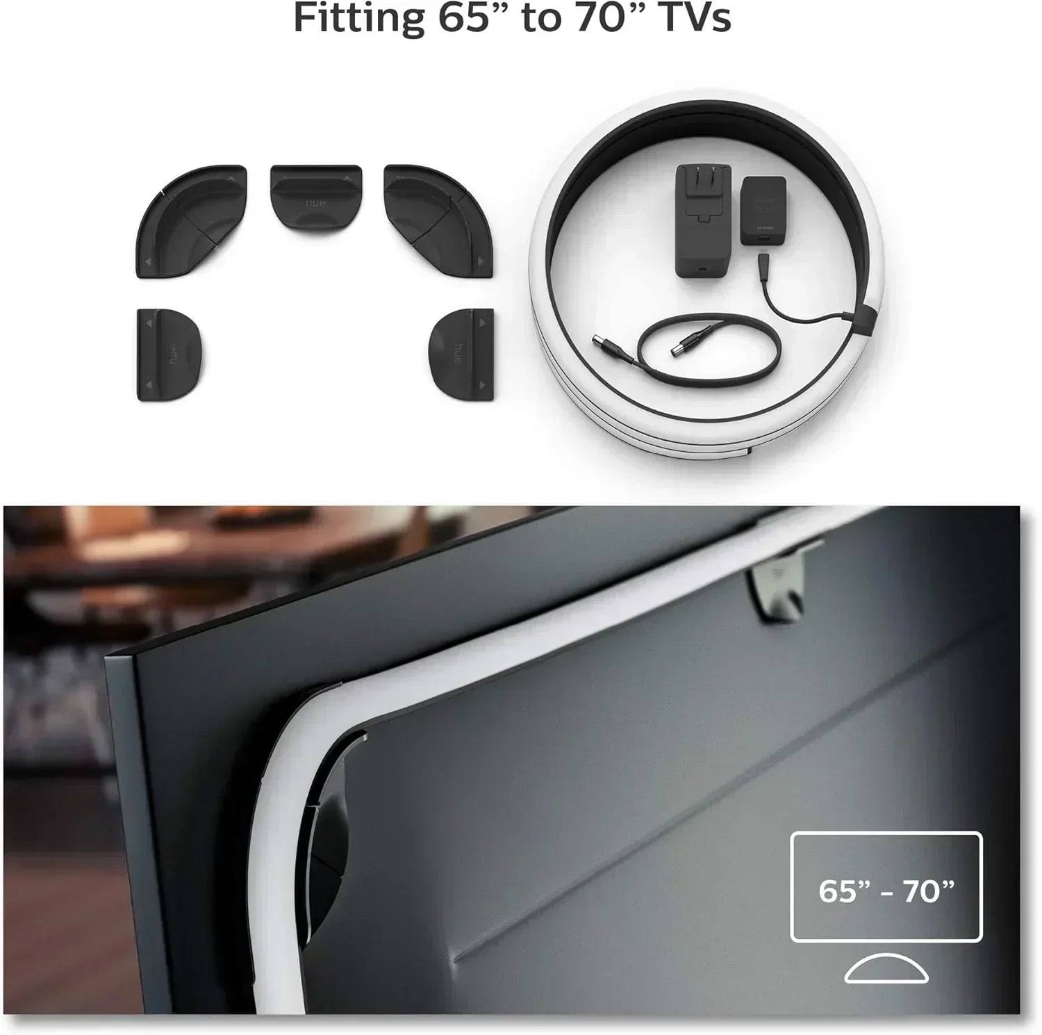 65-inch smart TV light strip flowing color-changing LED light strip backlight synced wourant