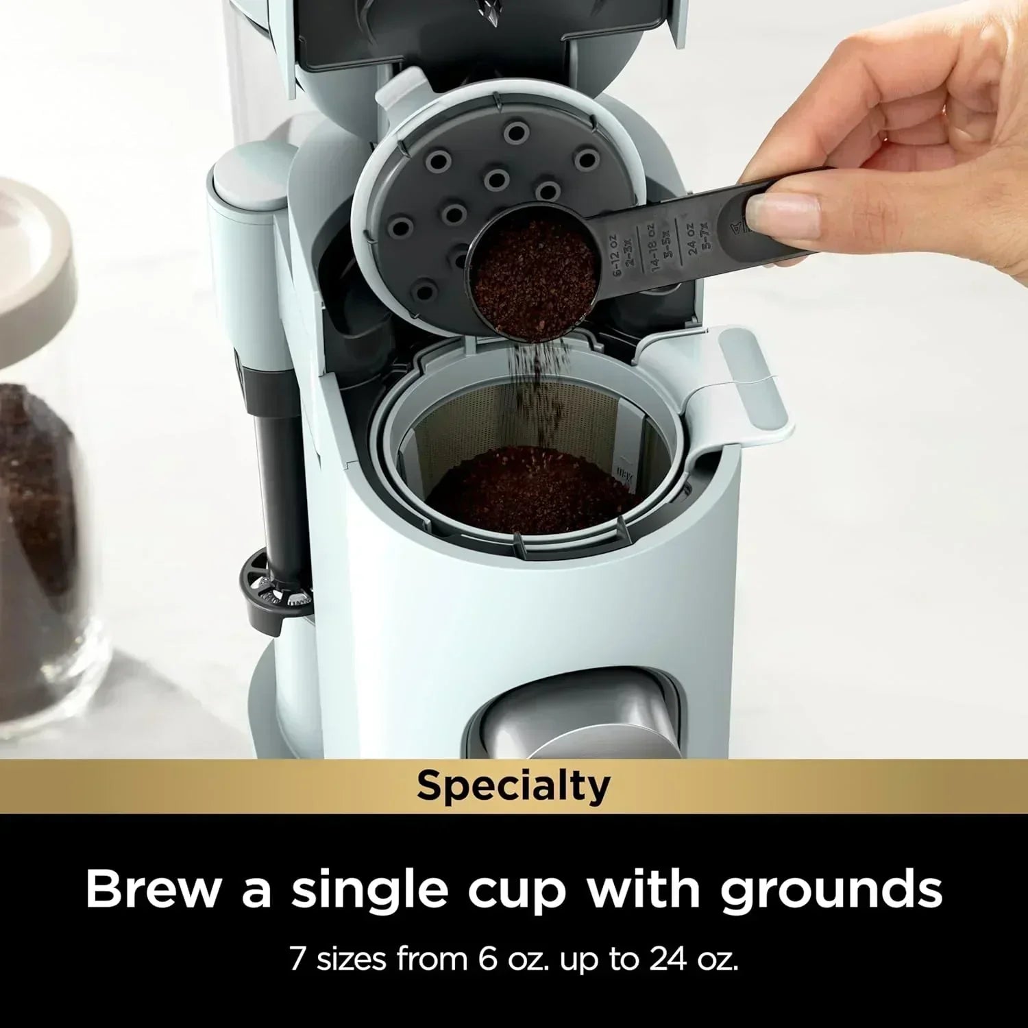 Ninja Single Serve Coffee Maker 56 oz Reservoir Stone wourant