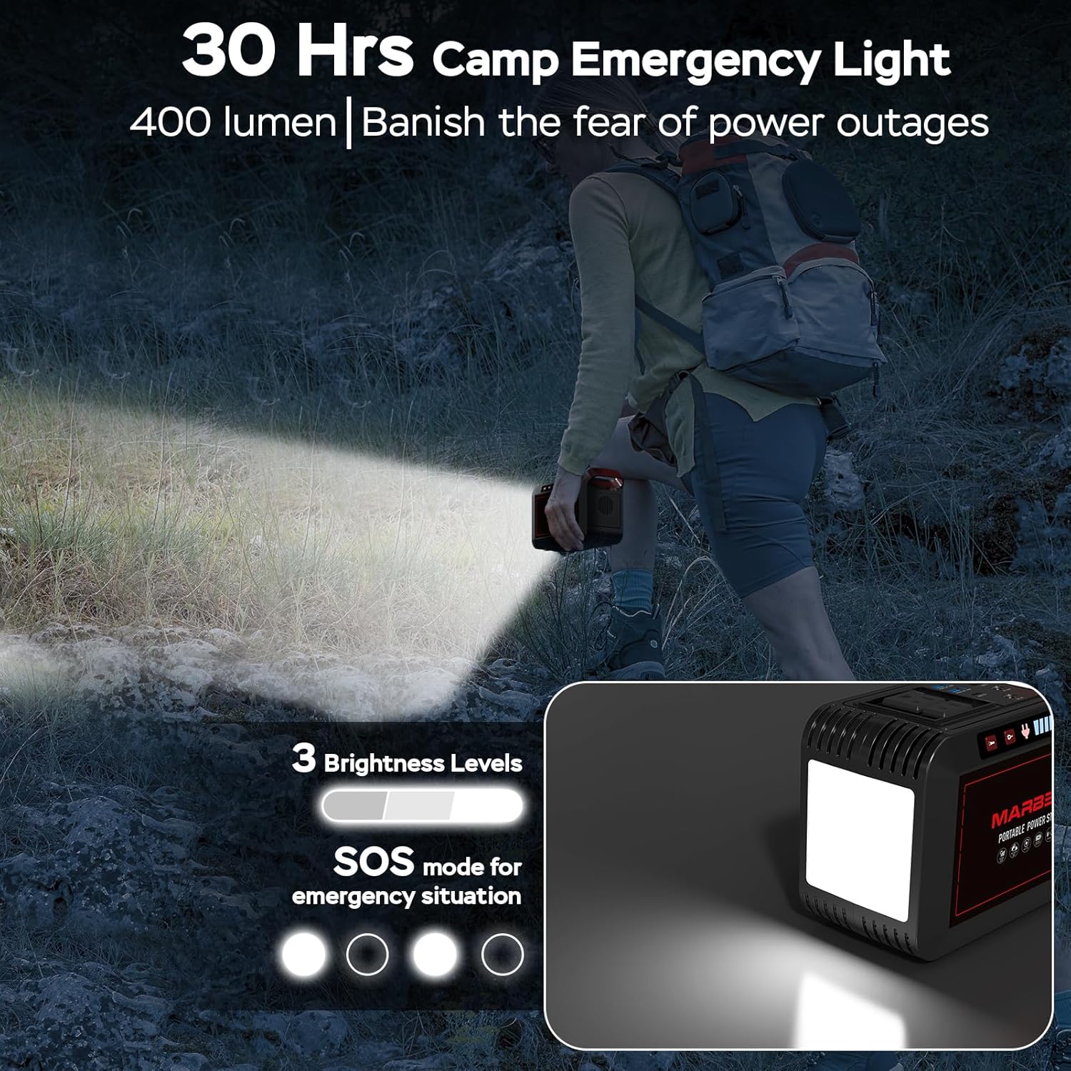 Portable Power Station 88Wh Camping Lithium Battery Solar Generator Fast Charging Power Bank wourant