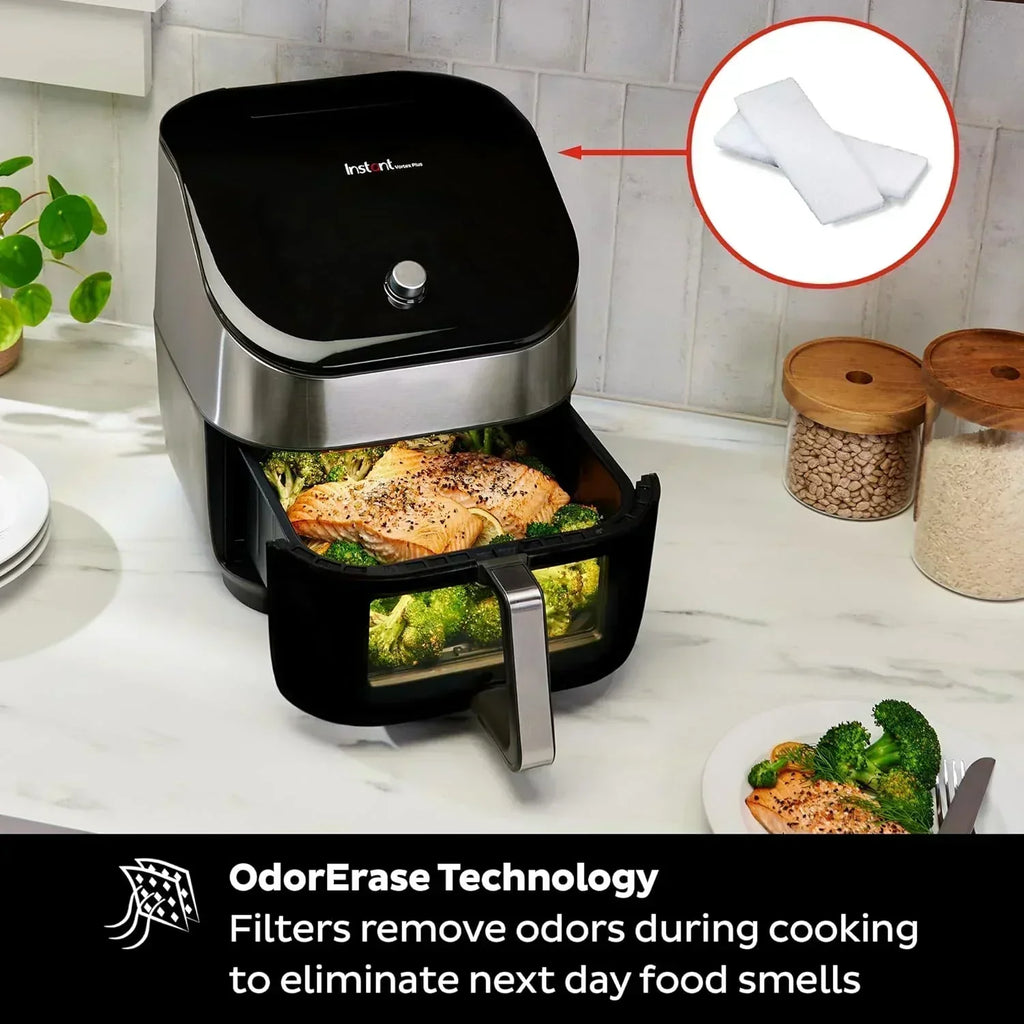 Instant Pot Vortex Plus 6QT Air Fryer with Odor Removal Technology 6-in-1 Function wourant