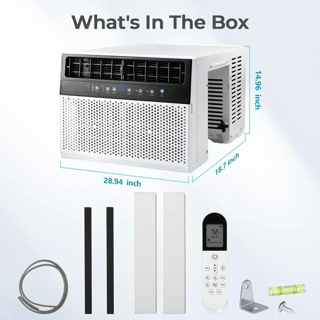 U-Shaped Window Air Conditioner 12000BTU Window AC Unit Cools up to 550 sq. ft. 6 Modes wourant