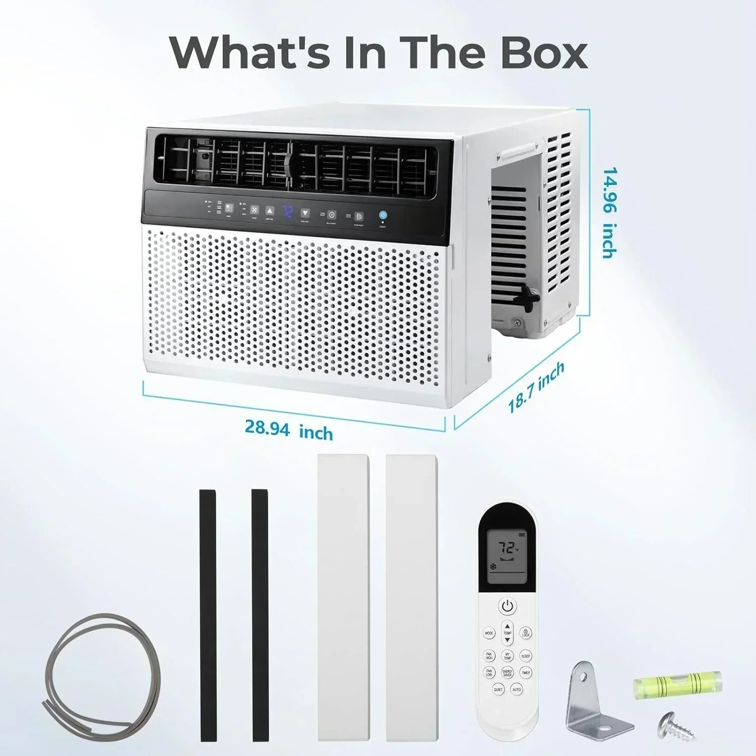 U-Shaped Window Air Conditioner 12000BTU Window AC Unit Cools up to 550 sq. ft. 6 Modes wourant