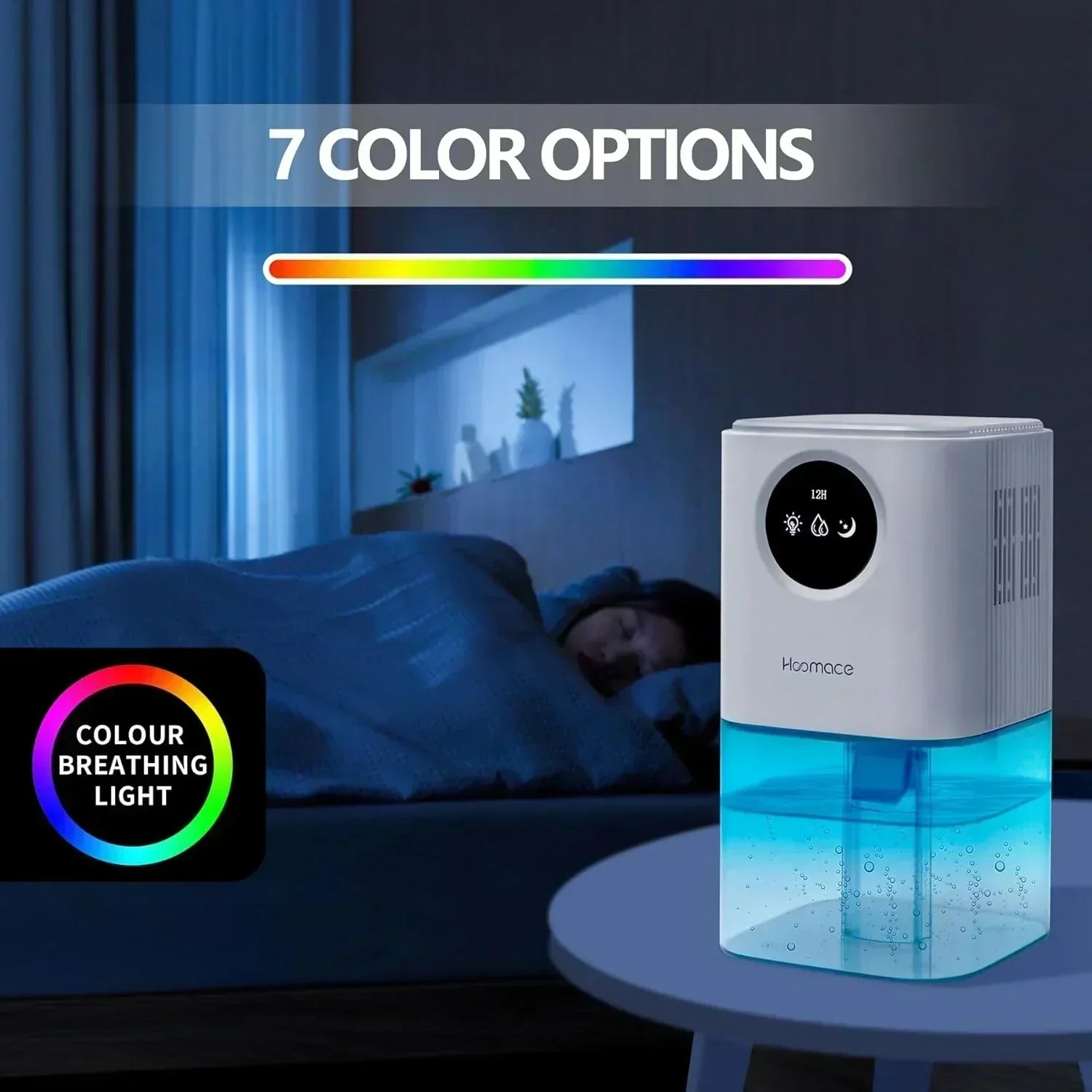 Dehumidifier 2 in 1 Humidifier Dehumidifier Combo 102 OZ Water Tank Dehumidifiers for Home Bedroom wourant