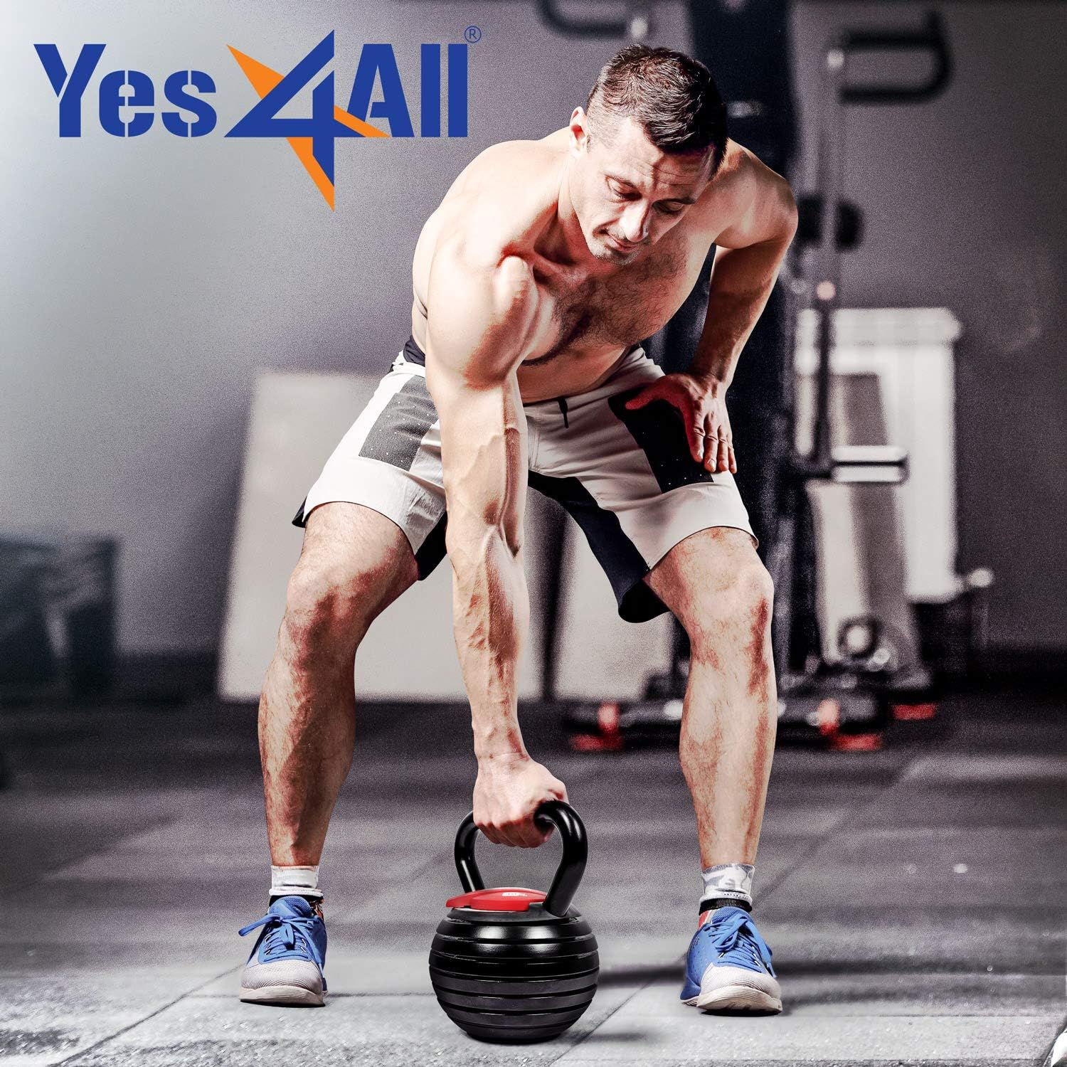 Yes4All Adjustable Kettlebell Kettle Grip Kettlebell Handle Convert to Kettlebells Weight Set wourant