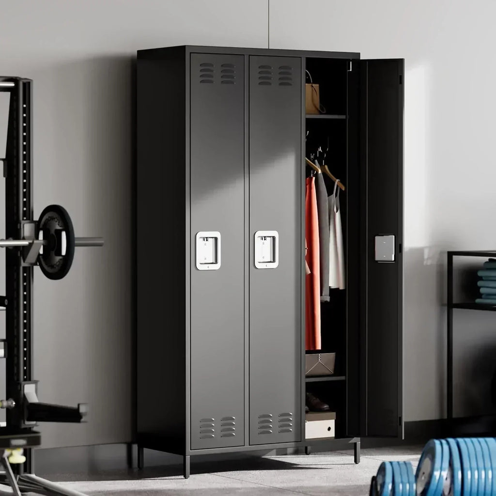 GAOMON Locker for Employees 6 Doors Locker Cabinet with Hooks Storage Locker wourant