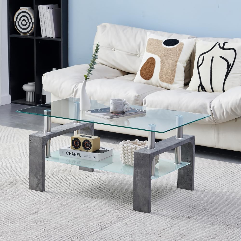 Living Room Rectangle Coffee Table Tea Table Suitable for Waiting Room Modern Side Coffee Table wourant