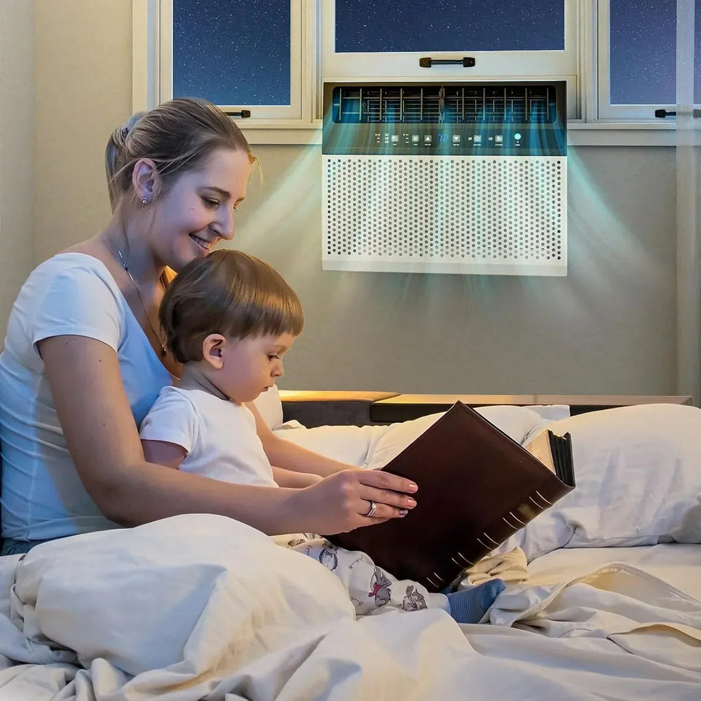 Antarctic Star 12,000 BTU U-Shaped Window Air Conditioner Unit Cools up to 550 Sq.Ft. with 6 Modes wourant