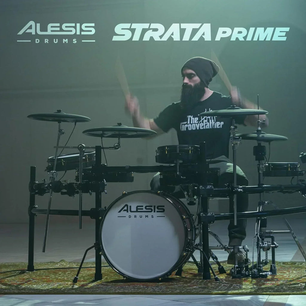 Alison Strata Prime Electronic Drum Set with Touch Screen Dual Area Grid Head wourant