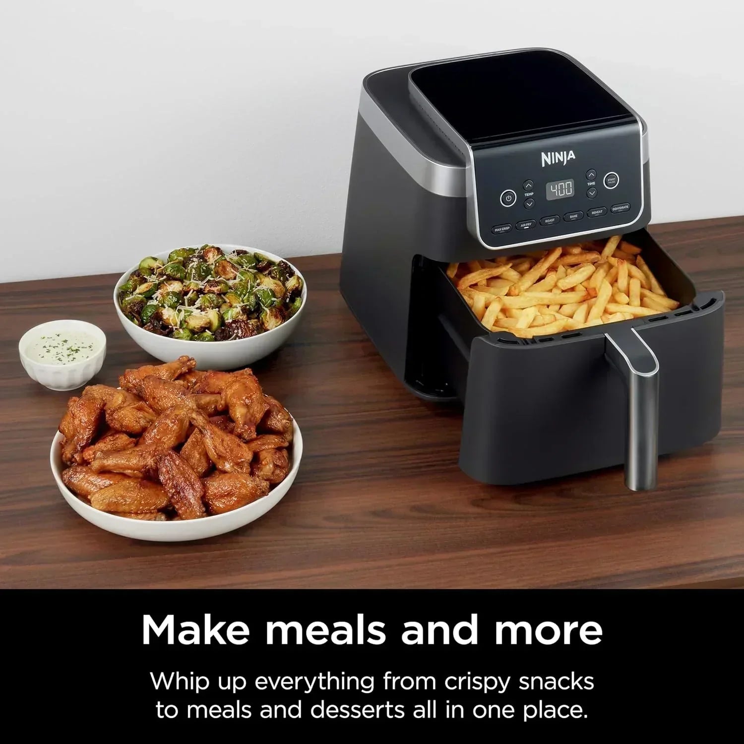 Ninja Air Fryer Pro XL 6-in-1 with 6.5 QT Capacity Max Crisp Air Fry Air Roast Bake wourant